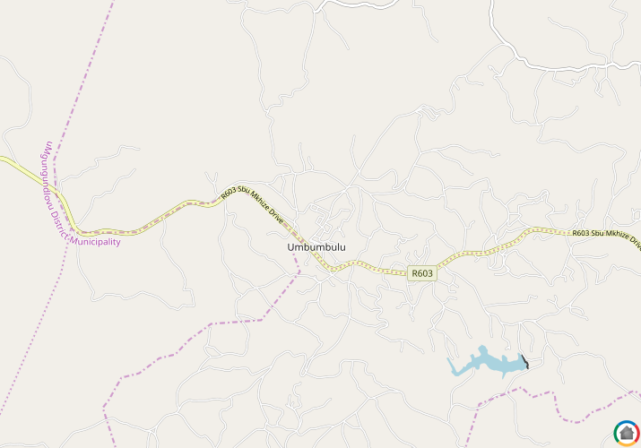 Map location of Umbumbulu 